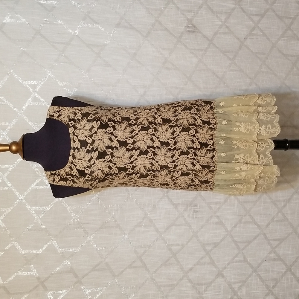 Fairy Lace Western Rancho Estancia  Dress Womens Size Small Sleeveless New